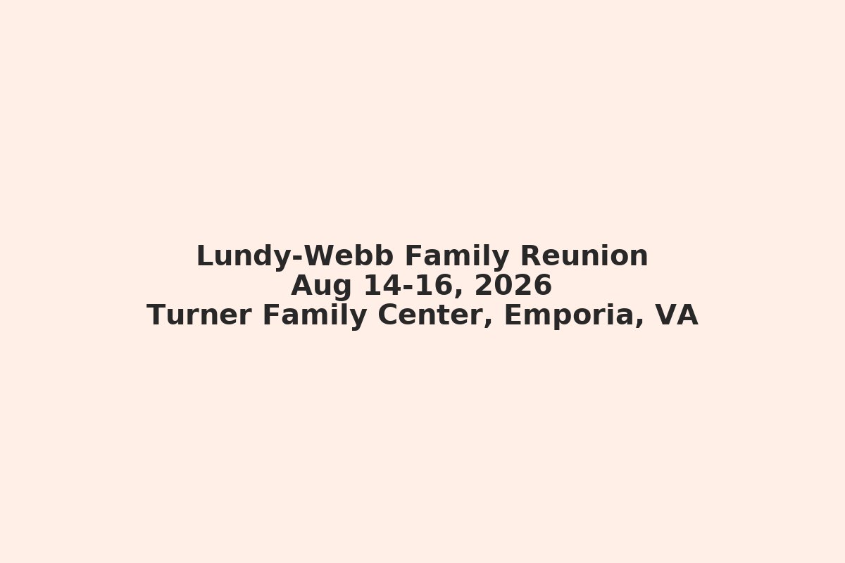 Lundy-Webb family banner